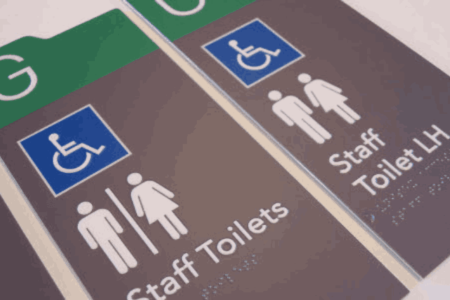 Braille signage at Australian bus stop for vision-impaired seniors
