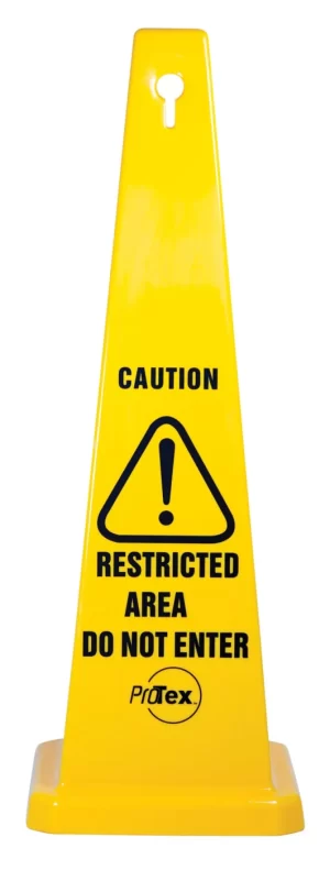 Caution Restricted Area Do Not Enter – Safety Cone