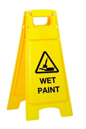 Caution Wet Paint – Plastic A-Frame