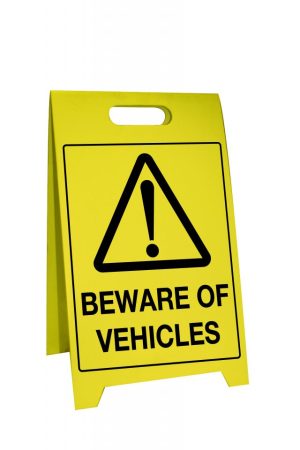 Corflute A-Frame Beware of Vehicles