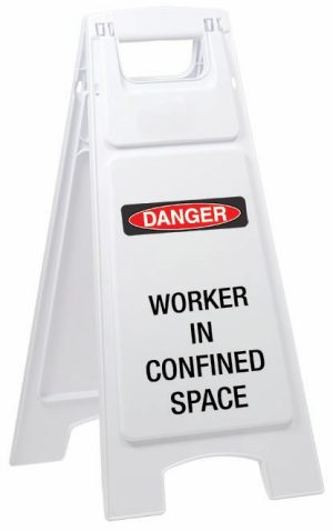 Danger Worker In Confined Space – Plastic A-Frame