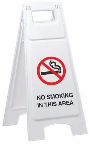 No Smoking In This Area – Plastic A-Frame