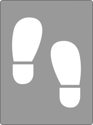 Stencil - Shoe Prints