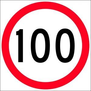 100km in Roundel Sign
