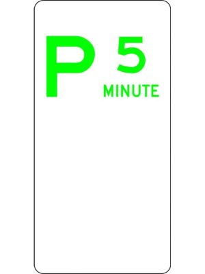P5 Minute Parking Sign
