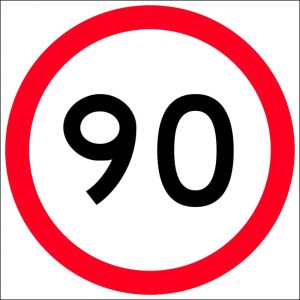 90km in Roundel Sign