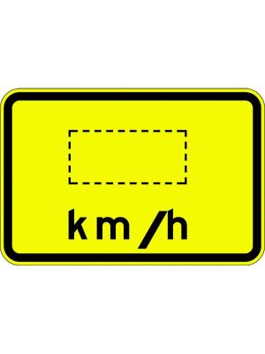 Advisory Speed Sign