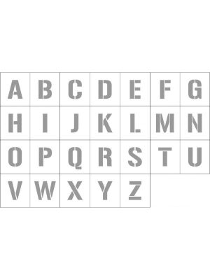 Alphabet A-Z stencil