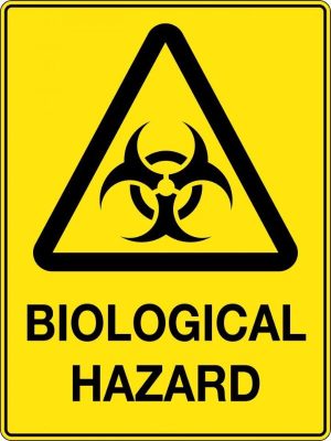 Caution Biological Hazard Sign