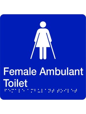 Braille – Female Ambulant Toilet