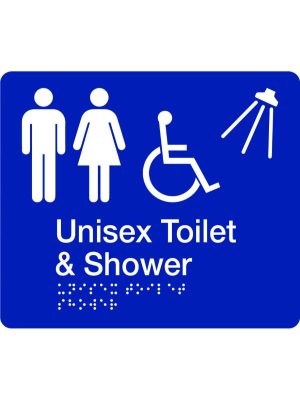Braille – Unisex Toilet and Shower