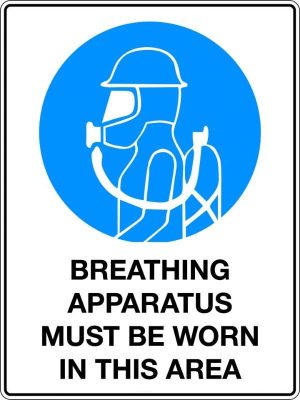 Mandatory Sign – Breathing Apparatus Must Be Worn