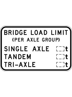 Bridge Load Limit (Per Axle Group)