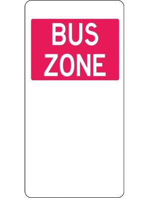 Bus Zone Sign