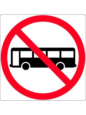 Buses Prohibited Sign