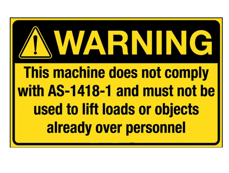 Machine Strength Sign Machine Safety Signs