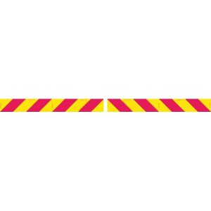 Candy Stripes Vehicle Signs Red Yellow Reflective Panels | Civil Products WA