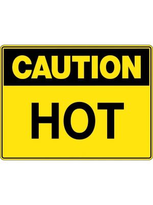Caution Hot Sign