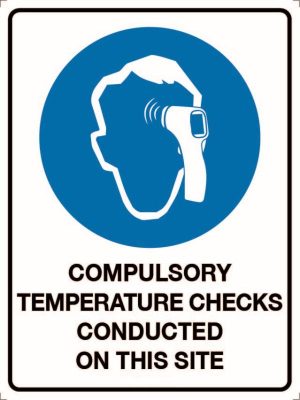 Compulsory Temperature Checks Conducted on This Site Covid-19
