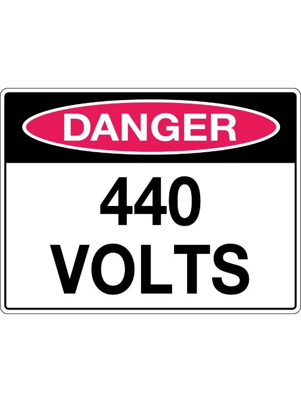 Danger 440 Volts Sign | Civil Products WA