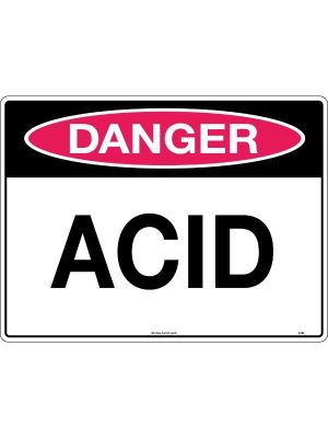 Danger Acid Sign