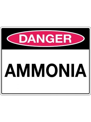 Danger Ammonia Sign