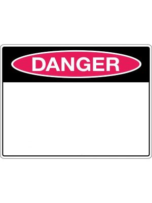 Danger Blank Sign | Civil Products WA