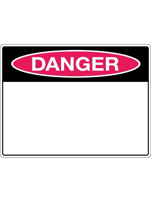 Danger Blank Sign | Civil Products WA