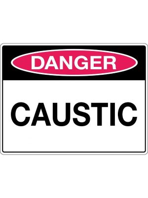 Danger Caustic Sign