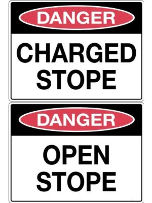 Danger Open Stope Sign |Civil Products WA