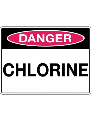Danger Chlorine Sign
