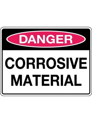 Danger Corrosive Material Sign