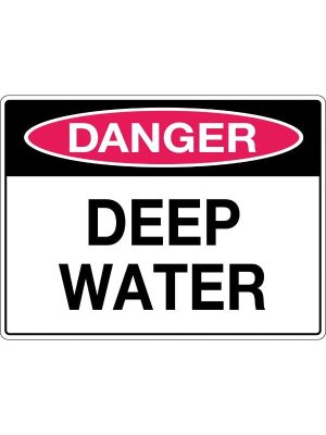Danger Deep Water Sign