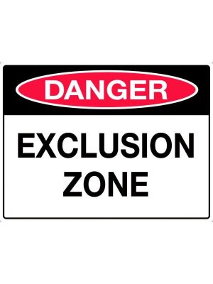 Danger Exclusion Zone sign