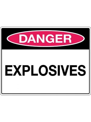 Danger Explosives Sign | Civil Products WA