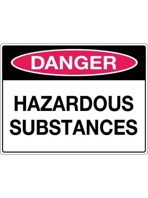 Danger Hazardous Substances Sign