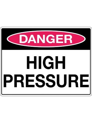 Danger High Pressure Sign