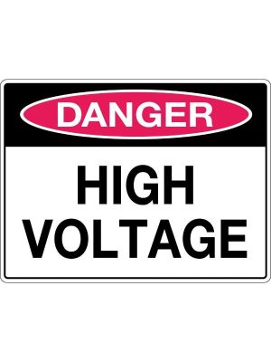 Danger High Voltage Sign | Civil Products WA