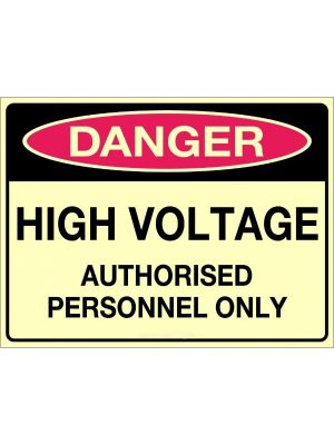 Danger High Voltage Authorised Personnel Only Sign | Civil Products WA
