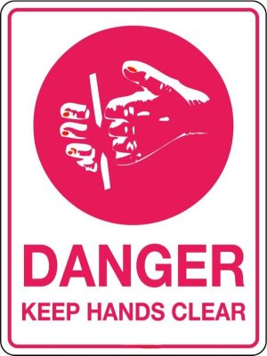Danger Keep Hands Clear Sign