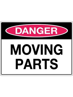 Danger Moving Parts Sign