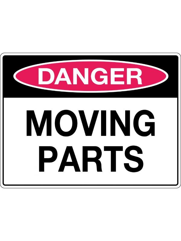 Danger Moving Parts Sign