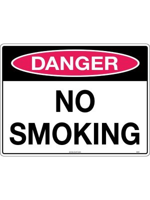 Danger No Smoking Sign | Civil Products WA