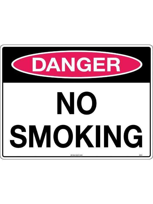 Danger No Smoking Sign | Civil Products WA