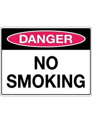 Danger No Smoking Sign