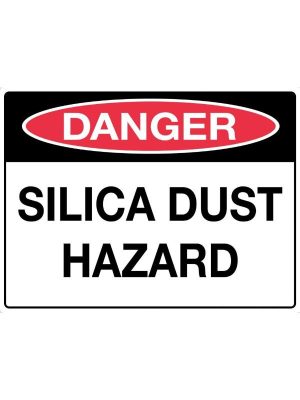 Danger Silica Dust Hazard