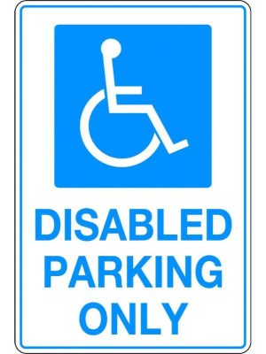 Disabled Parking Only Sign
