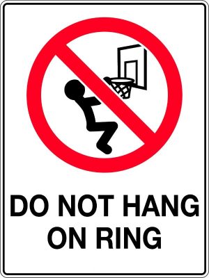 Do Not Hang on Ring Sign