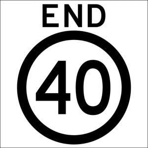 End 40km Sign | Civil Products WA