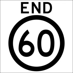 End 60km Sign | Civil Products WA